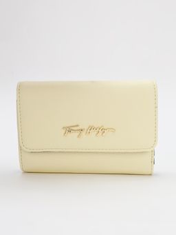 Tommy Hilfiger - Solid Yellow Pu Tri-Fold Wallet