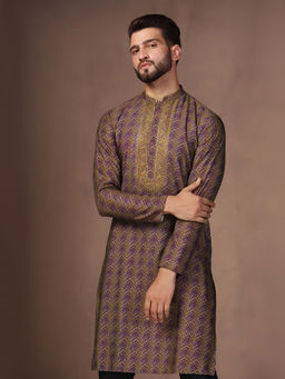 KISAH - Men Purple Kurta