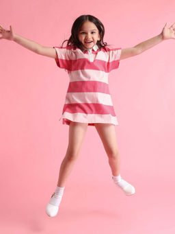 U.S. POLO ASSN. - Pink Stripe Dress