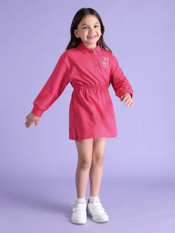 U.S. POLO ASSN. - Pink Flared Polo Dress