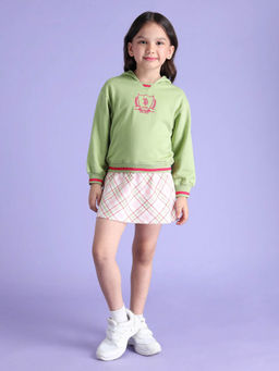 U.S. POLO ASSN. - Green Hooded Checks Dress