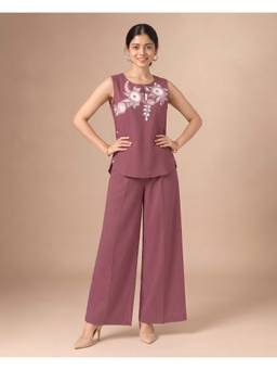 Cotton Culture - Brown Pure Cotton Embroidered Co-ord Set