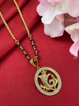 Digital Dress Room - Lord Ganesha Ad Pendant Mangalsutra