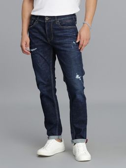 ROOKIES - Dark Blue 5 Pocket Low-Rise Ankle Length Jeans