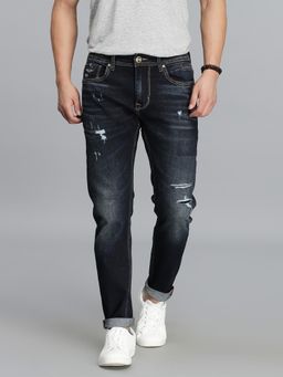 ROOKIES - Dark Blue 5 Pocket Low-Rise Ankle Length Jeans