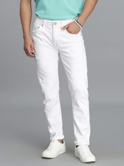 ROOKIES - White 5 Pocket Low-Rise Ankle Length Jeans