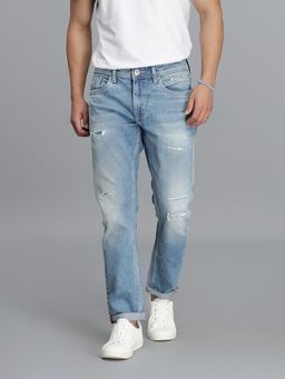 ROOKIES - Light Blue 5 Pocket Low-Rise Ankle Length Jeans