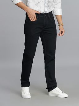 ROOKIES - Dark Blue 5 Pocket Mid-Rise Slim Straight Fit Jeans