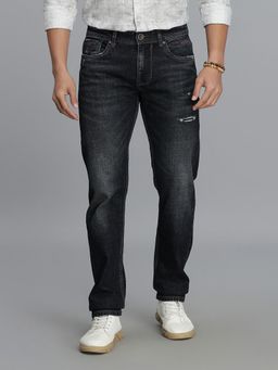 ROOKIES - Dark Blue 5 Pocket Mid-Rise Slim Straight Fit Jeans