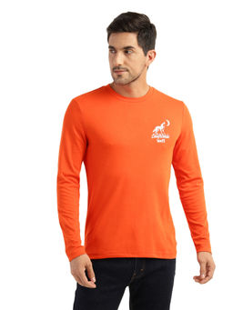 Levi's - Men Graphic Crew Neck Orange T-shirt