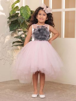 Toy Balloon Kids - Pink Hi-Low Girls Party Dress