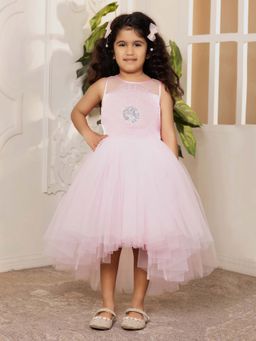 Toy Balloon Kids - Pink Hi-Low Girls Party Dress