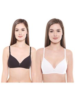 Bodycare - Pack Of 2 Lightly Padded T-Shirt Bra - Multi-color