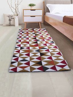 Saral Home - Cotton Printed Runner-Red-50X180 Cm