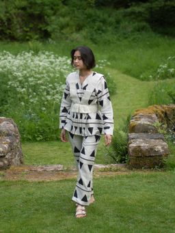 The Terra Tribe - Serenity Printed Black Pants