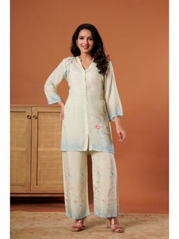 Gahan - Floral Off White Co-Ord Set