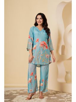 Gahan - Floral Blue Co-Ord Set