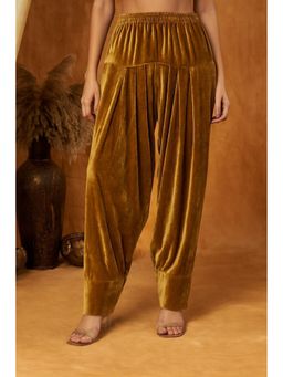 SHADES OF FAASHION - Gold Velvet Salwar