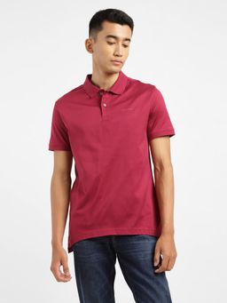 Levi's - Mens Maroon Polo Collar T-Shirt