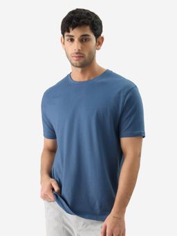 The Souled Store - Original Solids Indigo Blue Bliss Men T-Shirts