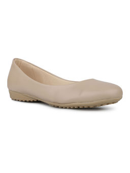 Inc.5 - Womens Beige Casual Solid Round Toe Ballerina