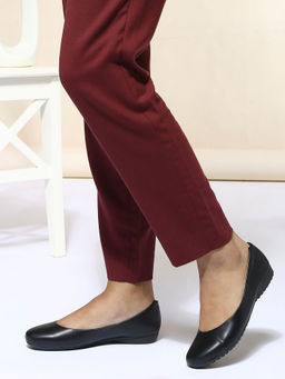 Inc.5 - Womens Black Casual Solid Round Toe Ballerina