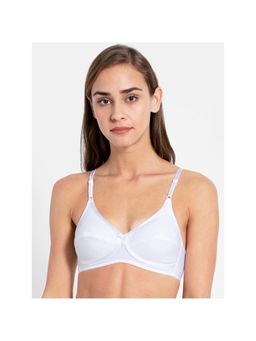 Jockey - 1242 Wirefree Non Padded Super Combed Cotton Elastane Everyday Bra - White (38D)