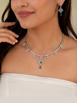Miora - Multicolor Imperial Zircon Necklace and Earrings