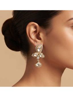 Shop Naymee - Gold Celeste Teardrop Earrings