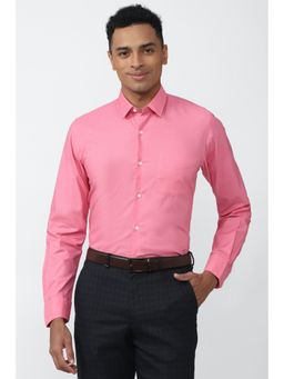 Peter England - Men Pink Slim Fit Formal Shirt