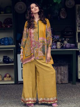 Sindh Fashion - Yellow Printed Co-Ord (Set of 2)