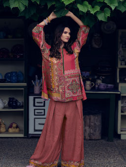 Sindh Fashion - Pink Printed Co-Ord (Set of 2)