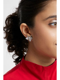 WRAPGAME INDIA - White Iced Buzz Earring