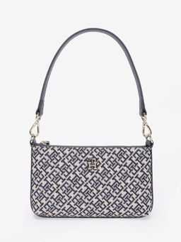 Tommy Hilfiger - Logo Navy Blue Polyester Baguette Bag