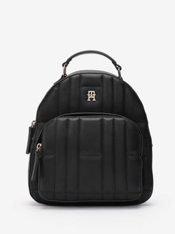 Tommy Hilfiger - Quilted Black Pu Backpack