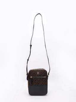 Tommy Hilfiger - Logo Black Polyester Sling Bag