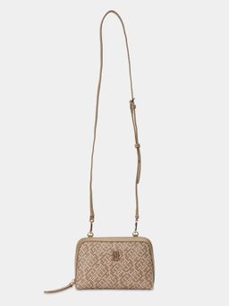Tommy Hilfiger - Logo Beige Pu Sling Bag