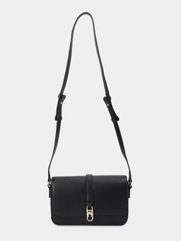 Tommy Hilfiger - Solid Black Pu Sling Bag