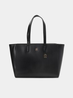Tommy Hilfiger - Solid Black Pu Tote bag