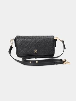 Tommy Hilfiger - Logo Black Pu Sling Bag