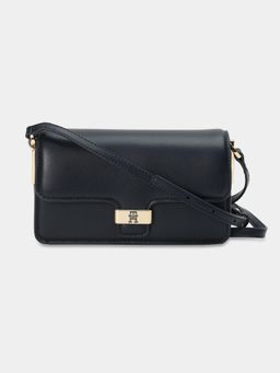 Tommy Hilfiger - Solid Navy Blue Pu Sling Bag