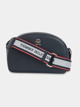 Tommy Hilfiger - Solid Navy Blue Pu Sling Bag