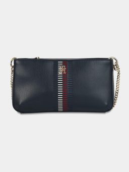 Tommy Hilfiger - Logo Navy Blue Pu Sling Bag