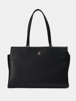 Tommy Hilfiger - Solid Black Polyester Tote bag