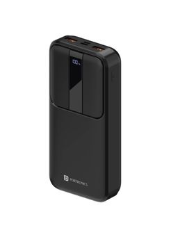 Portronics - Power D 20K 20000 mAh Power Bank With, Dual Input Ports Dual Usb Output Ports Black