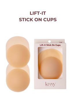 Krvvy - Lift-It Stick-On Silicone Bra Cups Reusable Invisible Breast Lift with Strong Hold
