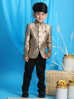 Vastramay - Shrestha By Boys Coffee Brown Jodhpuri Blazer