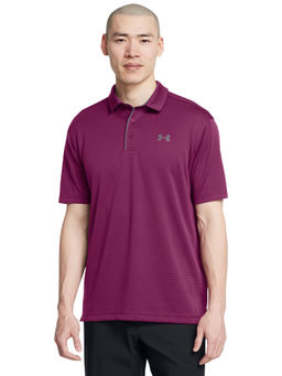 Under Armour - UA Tech Purple Half Sleeves Polo T-Shirt