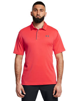 Under Armour - UA Tech Orange Half Sleeves Polo T-Shirt