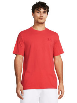 Under Armour - UA Sportstyle Left Chest Orange Half Sleeves T-Shirt